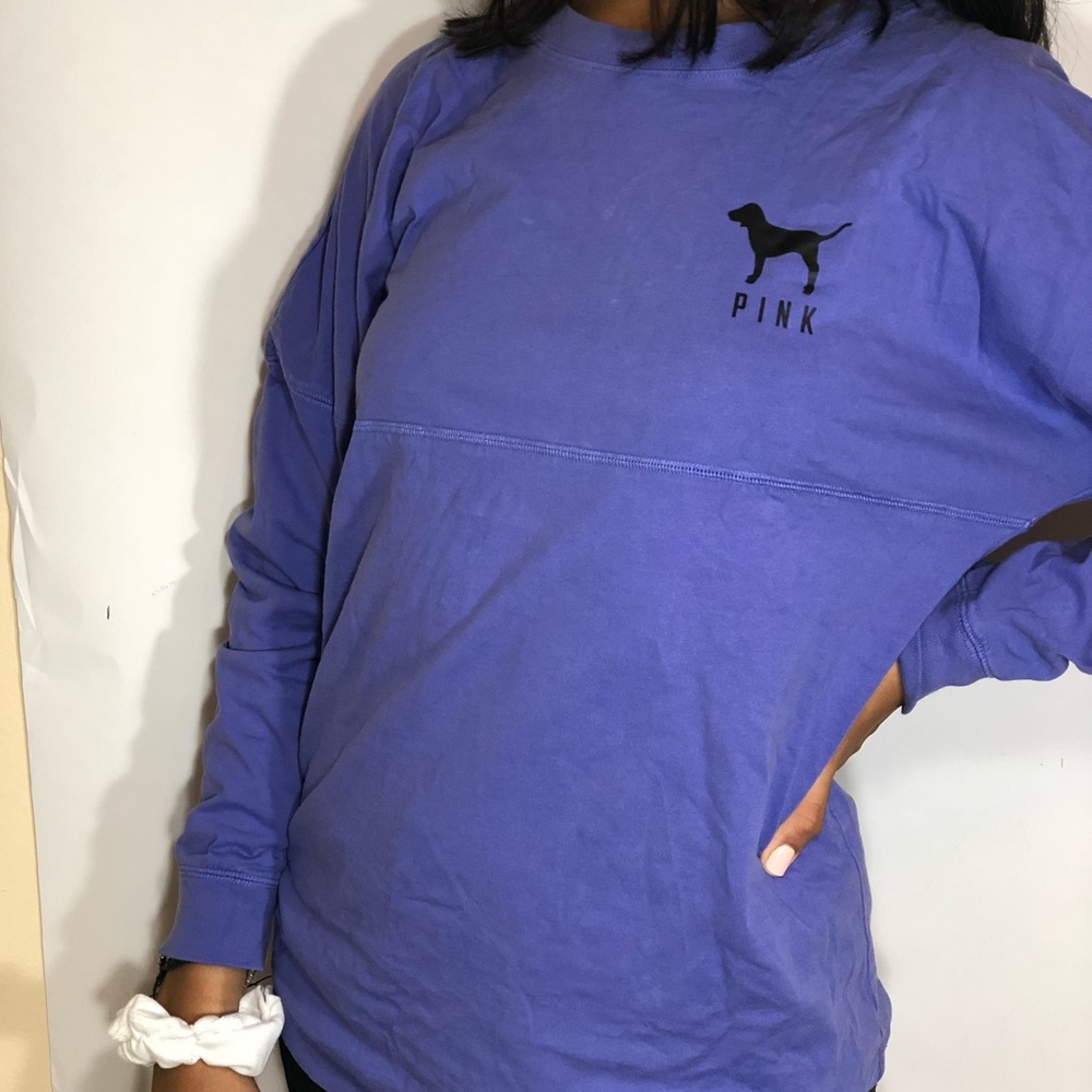 VICTORIAS SECRET PINK logo long sleeve t-shirt